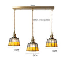 Axyaa Vintage LED Pendant Lamp with Copper Socket and Glass Shade