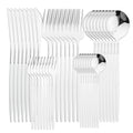Axyaa 40Pcs Stainless Steel Cutlery Set for Dining and Kitchen