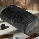 Axyaa Retro PU Leather Toiletry Bag: Unisex Travel Organizer | Men's Gift