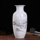 Axyaa Modern Chinese Style Ceramic Vase Decoration Handicraft for Living Room