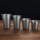 Axyaa Stainless Steel Retro Coffee Cups Office Tea Beer Mug Portable Picnic Drinkware