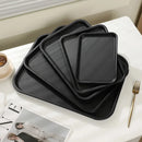 Axyaa Black Melamine Serving Tray | Non-Slip & Durable Tableware for Chinese Restaurant