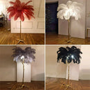 Nordic Ostrich Feather Floor Lamp by Axyaa: Modern Luxury LED Table Light for Home Decor