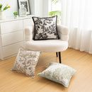 Axyaa Chenille Flower Pillow Cover 45X45 - European Style Decor for Home