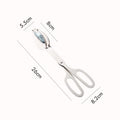 Axyaa Gold Food Scissor Tong for Kitchen Utensils & Cooking Clever Clamp