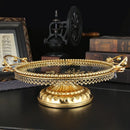 Axyaa Glass Fruit Tray: American Light Luxury Home Decor for Coffee Table
