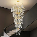 Axyaa Light Luxury Crystal Chandelier LED - French Decorative Lighting Fixtures