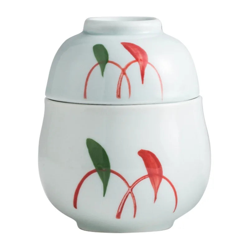 Axya Ceramic Stew Pot with Cover Bowl for Dessert & Soup - Hotel Commercial Grade