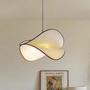 Axyaa Wabi-Sabi Fabric Lamp, French Retro Cream Bedroom Chandelier