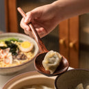 Axyaa Bamboo Ramen Spoon Serving Ladle - Japanese Style Cooking Utensil