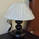 Axyaa Solid Wood Fabric Desk Lamp LED Lighting Elegant Design