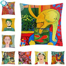 Axyaa Matisse Portrait Art Printed Cushion Cover 45X45cm