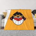Axyaa Monkie Kid Summer Throw Blanket - Multi-Purpose, Fashionable, Cozy for Sofas and Beds