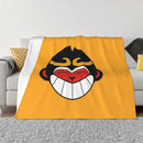 Axyaa Monkie Kid Summer Throw Blanket - Multi-Purpose, Fashionable, Cozy for Sofas and Beds