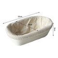 Axyaa Rattan Woven European Fermentation Basket for Baking and Storage