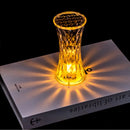 Axyaa Crystal Diamond LED Night Light: Elegant Bedroom Table Lamp