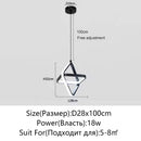 Axyaa Modern LED Pendant Lamp White/Black for Home Decoration