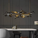 Axyaa Stainless Steel Dining Room Ceiling Chandelier without special characters