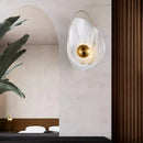 Axyaa Nordic Marble Shell Wall Sconce for Living Room Bedroom Decor