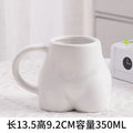 Axyaa Ceramic Creativity Butt Coffee Mugs 350ml Heat Resistant Porcelain Travel Cup