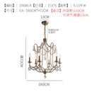 Axyaa Pearl Crystal Lamp: American Retro Villa Silver High-End Living Room, Bedroom, Dining Room