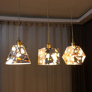 Axyaa Terrazzo LED Pendant Lights: Japanese Style for Corridor Bedroom Living Room