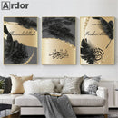 Bismillah Islamic Quotes Canvas Art Print by Axyaa - Home Decor, Arabic Calligraphy 🌟