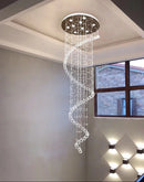 Axyaa Luxury Crystal Chandelier for Double Staircase & Living Room