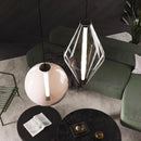 Axyaa Modern Glass Chandelier LED Pendant Lights for Dining Room & Home Decor