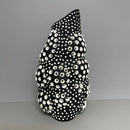 Axyaa Polka-dot Ceramic Vase with Irregular Hollow Pattern - Home Decor Handicraft