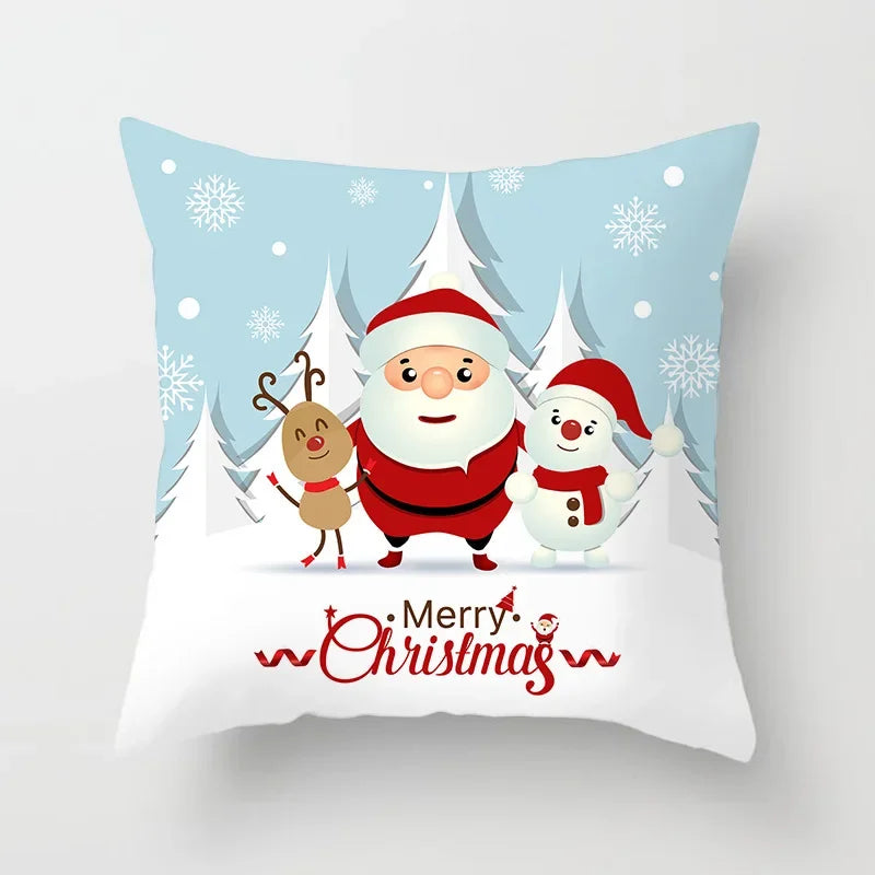 Axyaa Santa Claus Polyester Throw Pillow Case 45X45CM