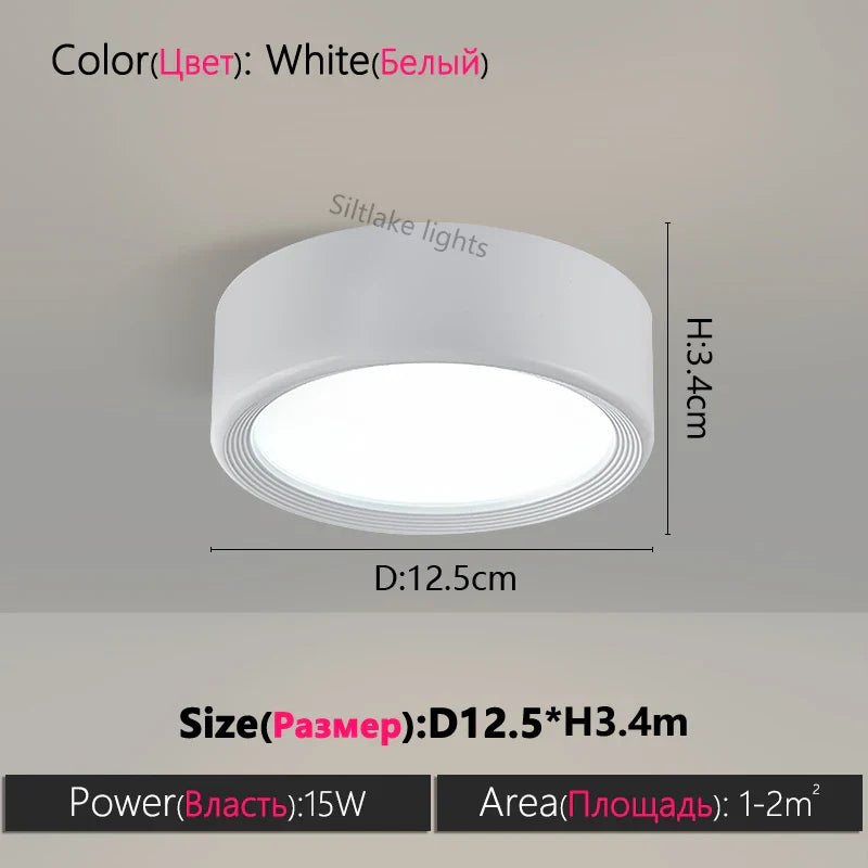 Axyaa 18W LED Downlights Ceiling Spot Lamp Surface Mounted Kitchen Lighting