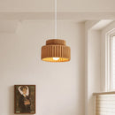 Axyaa Nordic LED Pendant Lamp Cream Resin Hanging Light Fixtures