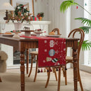 Axyaa Snowflake Jacquard Table Runner: Festive Décor for Winter Home
