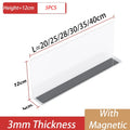 Axyaa Transparent Plastic Shelf Divider for Convenience Store and Supermarkets