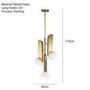 Axyaa Nordic Glass Ball Pendant Lamp, Elegant Bedroom Home Decor Lighting