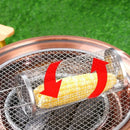 Axyaa Stainless Steel BBQ Grill Basket for Outdoor Camping & Picnic