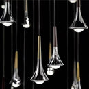 Axyaa Rain Pendant LED Lamp: Sleek Silver Design for Home Decor