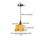 Axyaa White Ceramic LED Pendant Lamp, Luxury Japan Style Hanging Light