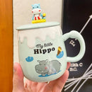 Axyaa Cartoon Ceramics Mug: Cute Coffee Milk Tea Cup Drinkware Gift