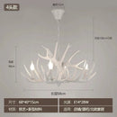 Axyaa Deer Horn Chandelier for Retro Living Room Decor