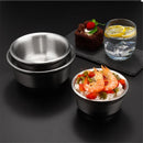 Axyaa Stainless Steel Rice Soup Bowl Set for Kitchen Utensils