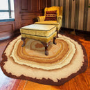 Axyaa Gradient Fluffy Irregular Shape Rug for Living Room Bedroom Study Anti-slip Mat