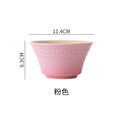 Axyaa Rainbow Gradient Ramen Bowls Set - 300ML Japanese Kitchen Tableware