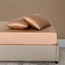 Axyaa Bamboo Fitted Sheet & Pillowcase Set, Adjustable Mattress Covers, Luxury Bedding