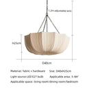 Axyaa Wabi Sabi Fabric Pendant Lamp for High-end Home Decor Lighting