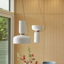 Nordic Cream Chandelier by Axyaa: Small LED Pendant for Restaurant and Bar