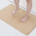 Luxury Memory Foam Bath Mat by Axyaa: Super Absorbent, Soft Coral Velvet, Non-Slip Rug