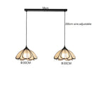 Axyaa Musa Hemp LED Pendant Light: Japanese Style Flower Lamp for Bedroom & Living Room