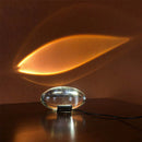 Axyaa Crystal Eye of the Sky LED Table Lamp - Elegant Bedroom Decor Lighting